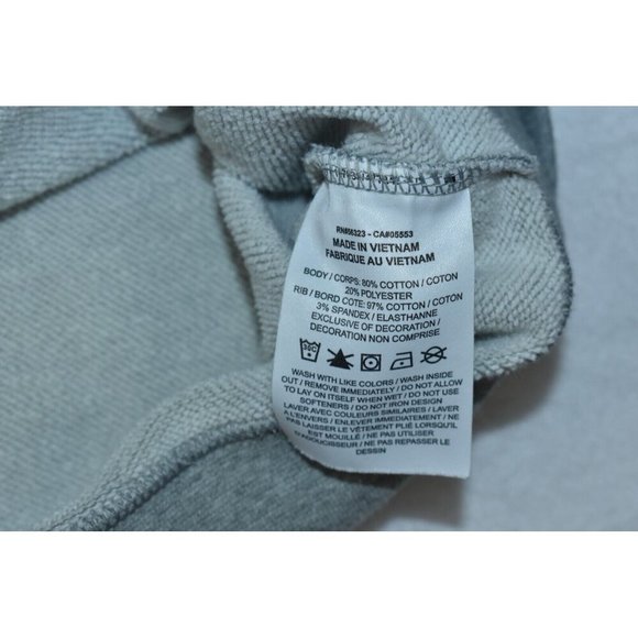 Nike Cross Stitch Logo Womens Sweatshirt Size M Gray Fleece Crewneck Cropped - Picture 8 of 12